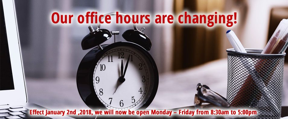 Office Hours Changing