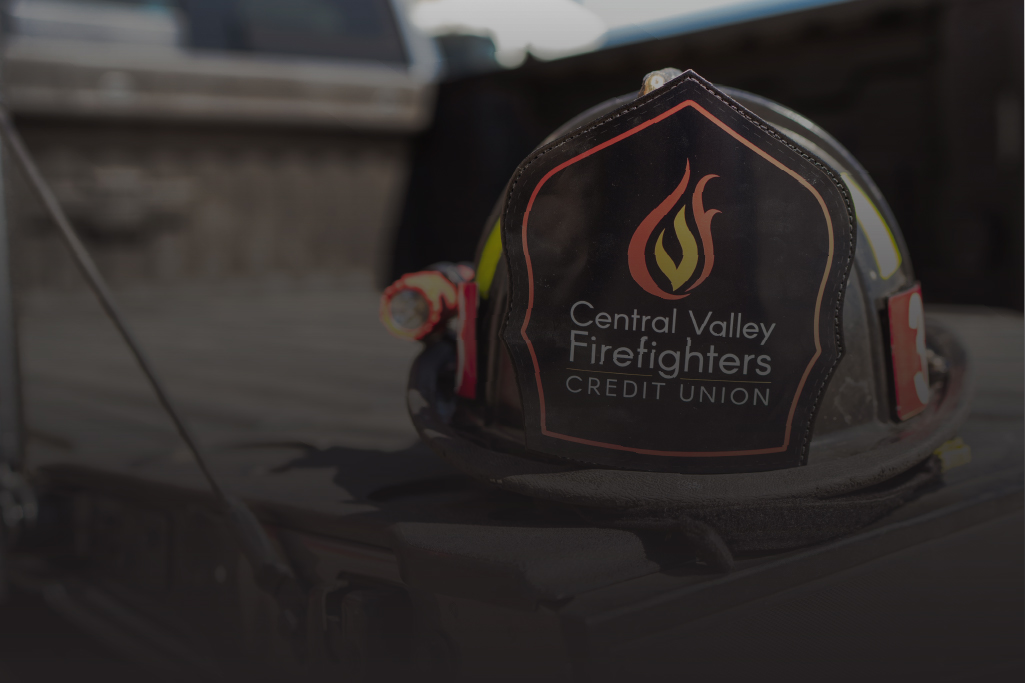 Fireman's helmet on truck bed